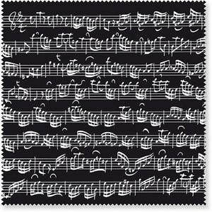 Glasses wipe Sheet music black