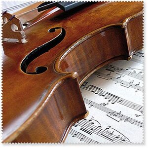 Glasses wipe Violin/Sheet music