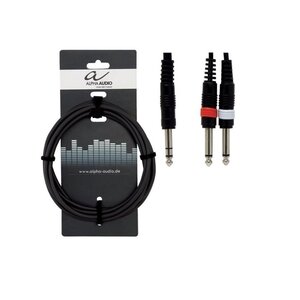 kalodio 3mstereo jack 2xmono jack 6.3