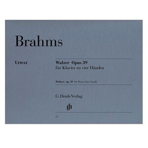 brahms waltzes op39 for piano four hands henle verlag