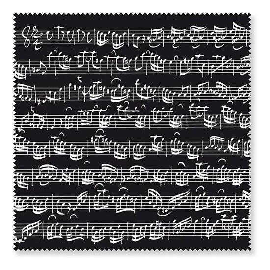 Glasses wipe Sheet music black