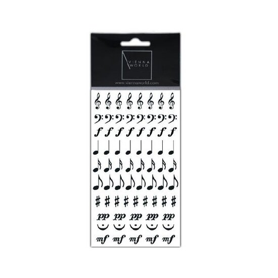 autokolita me mousika simbola