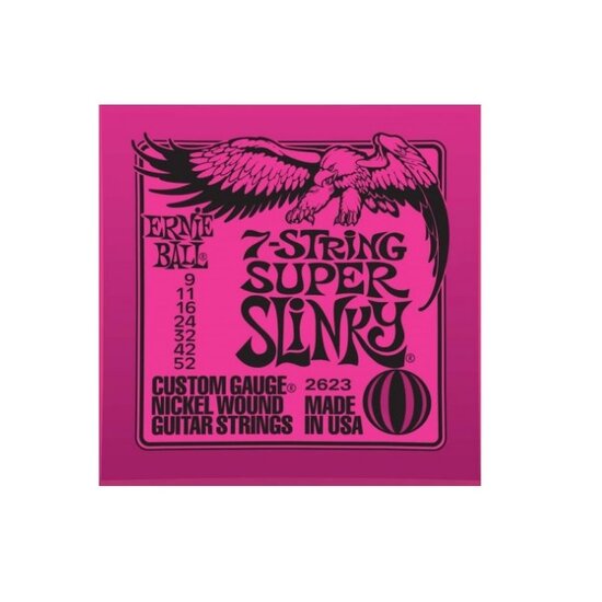 Χορδές 7χορδης Ηλεκτρικής Κιθάρας Ernie Ball 2623 Super Slinky