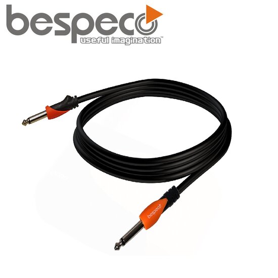 Bespeco SLJJ600 Pro Audio Cable (Jack Mono - Jack Mono) 6 m _ 20ft Guitar Cable & Instrument Cable organo moysiki kalwdio karfi