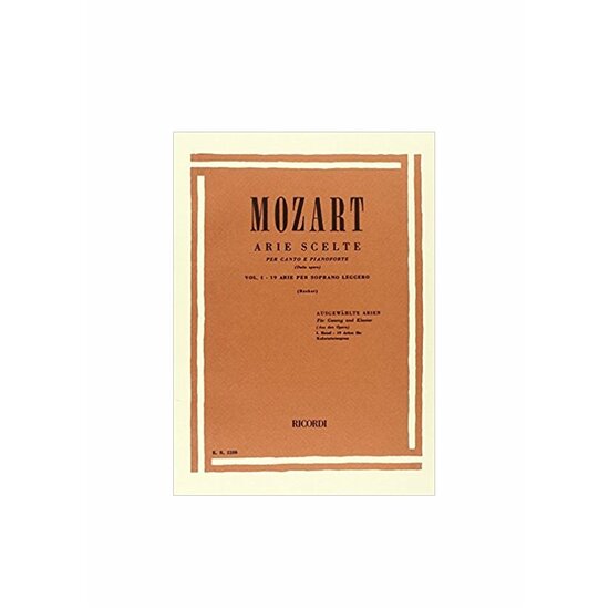 mozart arie scelte
