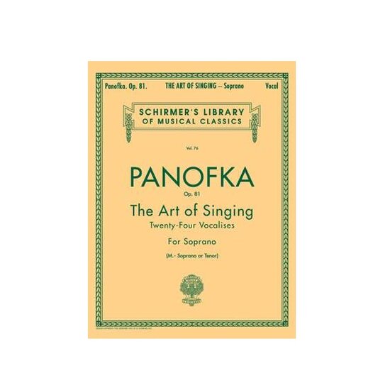 panofka op81 the art of singing