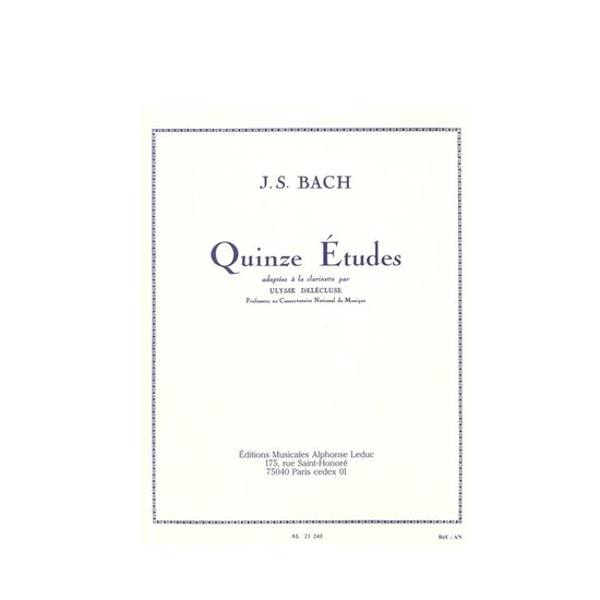 15 etudes bach clarinet
