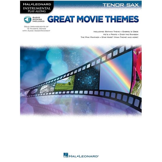 Hal Leonard Instrumental Play-Along: Great Movie Themes Τενόρο Σαξόφωνο